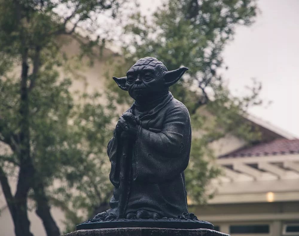 The Yoda fountain at Lucas Films, San Francisco