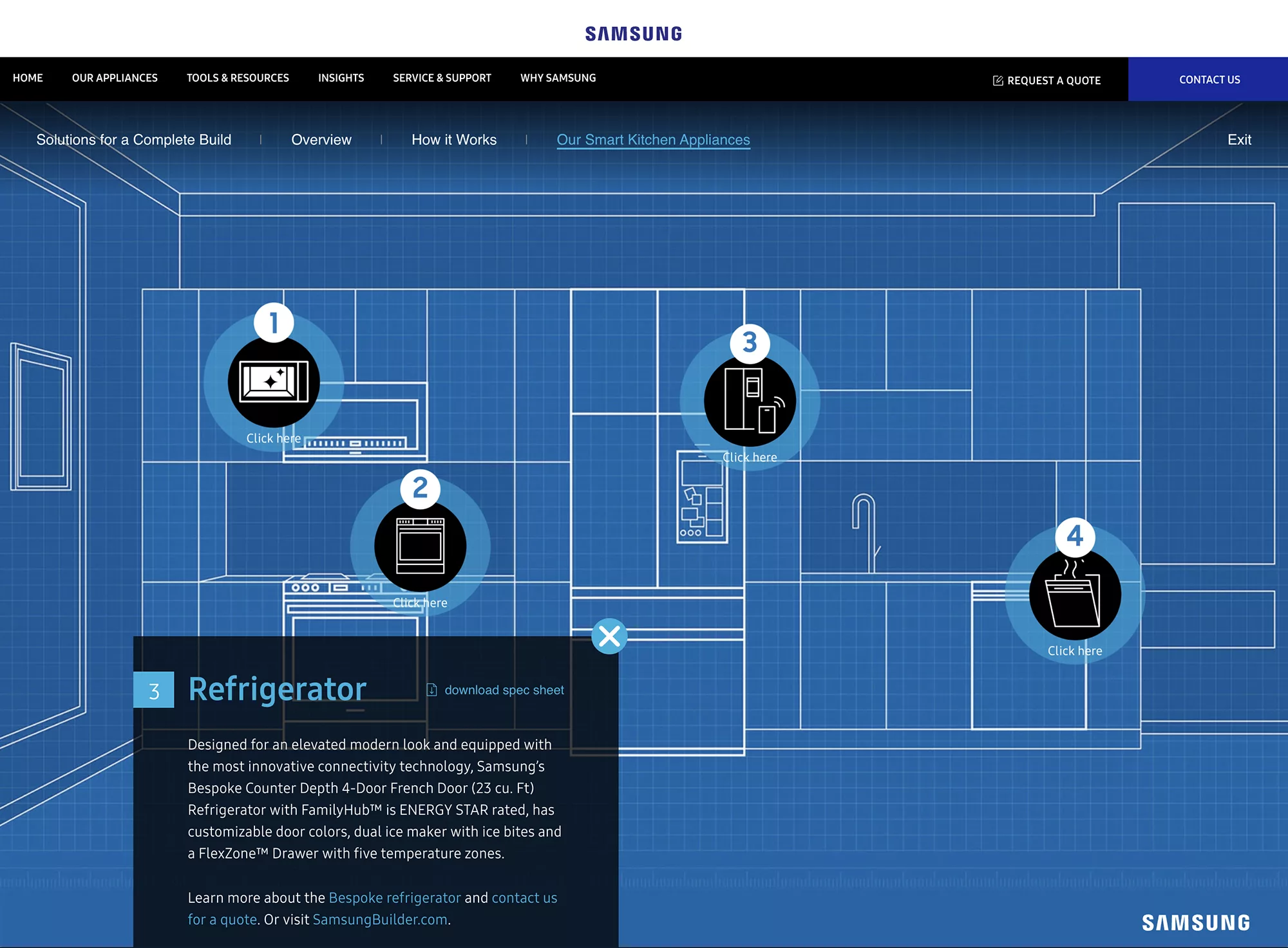 Samsung Appliances Interactive Guide